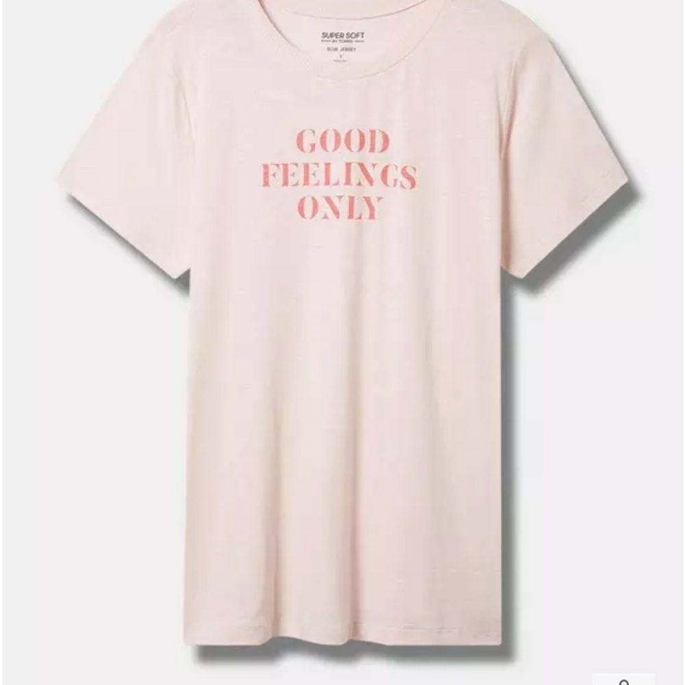 NWT Torrid Light Pink Graphic Tee - Picture 2 of 7